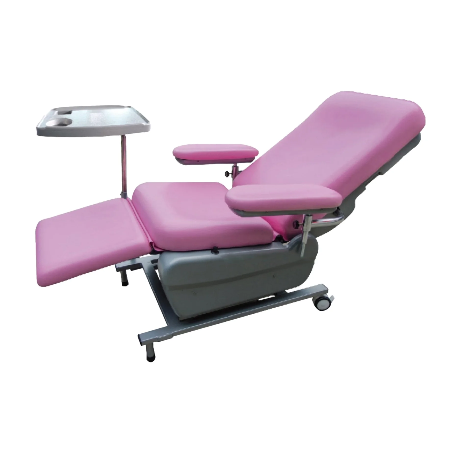 YFY-D03 Hospital Pink Leather Electric Dialysis Chair For Patient In Hospital With Multiple Functions