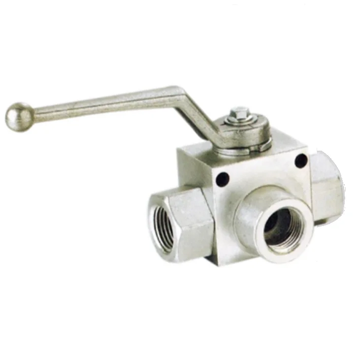 Carbon Steel High Pressure 3-Way Ball Valve --VH3V---G1/4'  BSP Thread