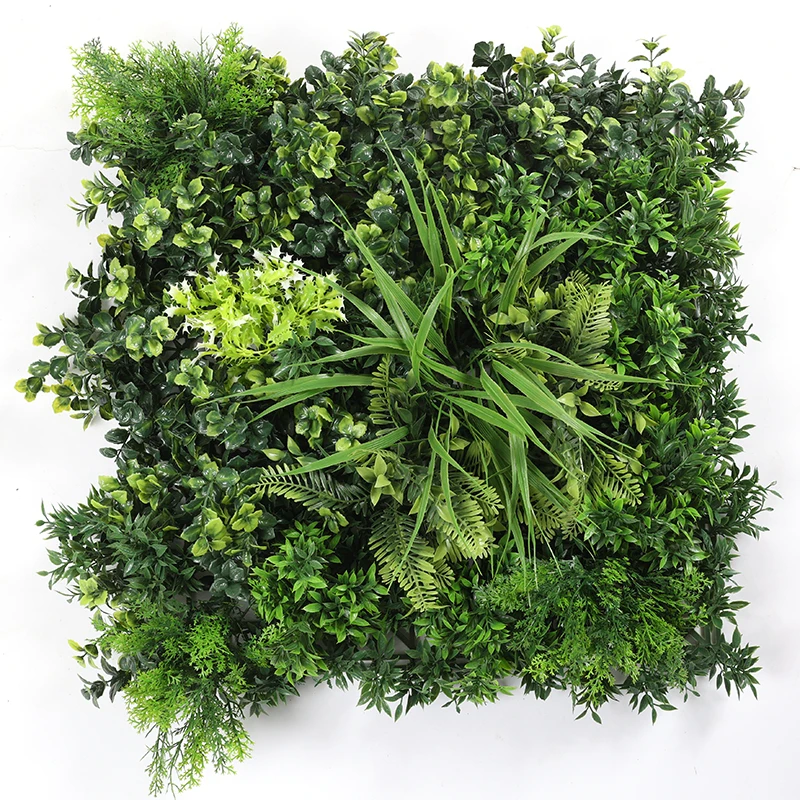 CGUV Good Quality Plastic Green Wall Artificial Boxwood Panel Indoor Backdrop Decoration