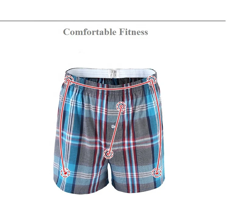 В наличии в наличии, традиционное Мужское нижнее белье, хлопковые клетчатые боксеры, шорты, удобная свободная Пижама, домашняя одежда, шорты