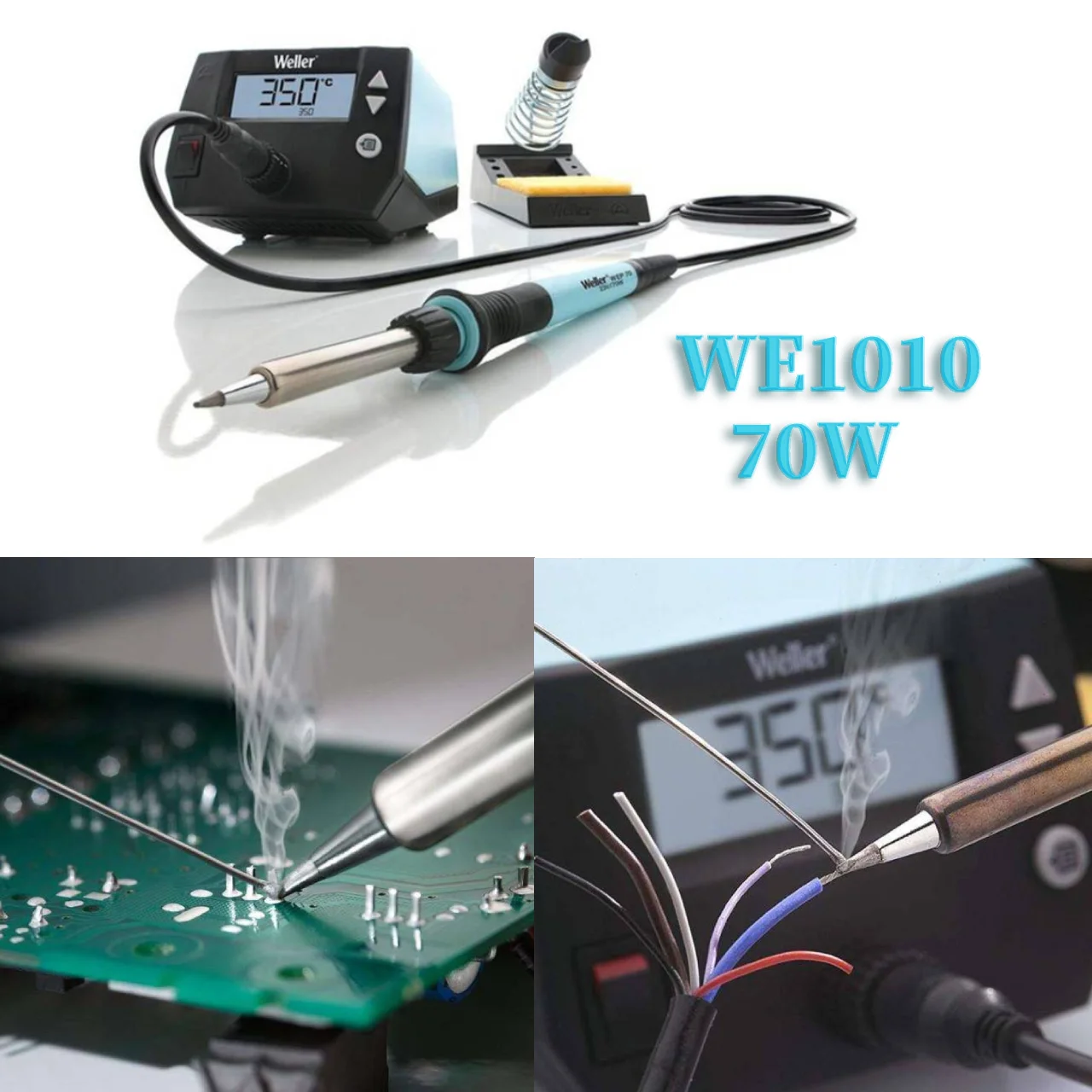 Original WE1010 Adjustable Temperature Mobile Phone Repair WEP70 Handle Soldering Iron Lead-Free Soldering Station For WELLER