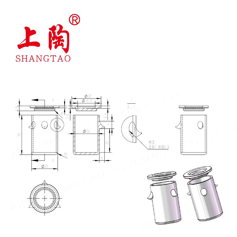 Laboratory Melting Used Fused Silica Quartz Crucible Cup For Glassblowing And Metalworking