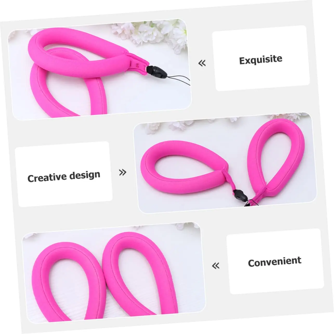 Custom Logo Neoprene Outdoor Camera Float Wrist Strap Mobile Phone Sponge Float Lanyard Keychain DIY Wristlet Key Chains