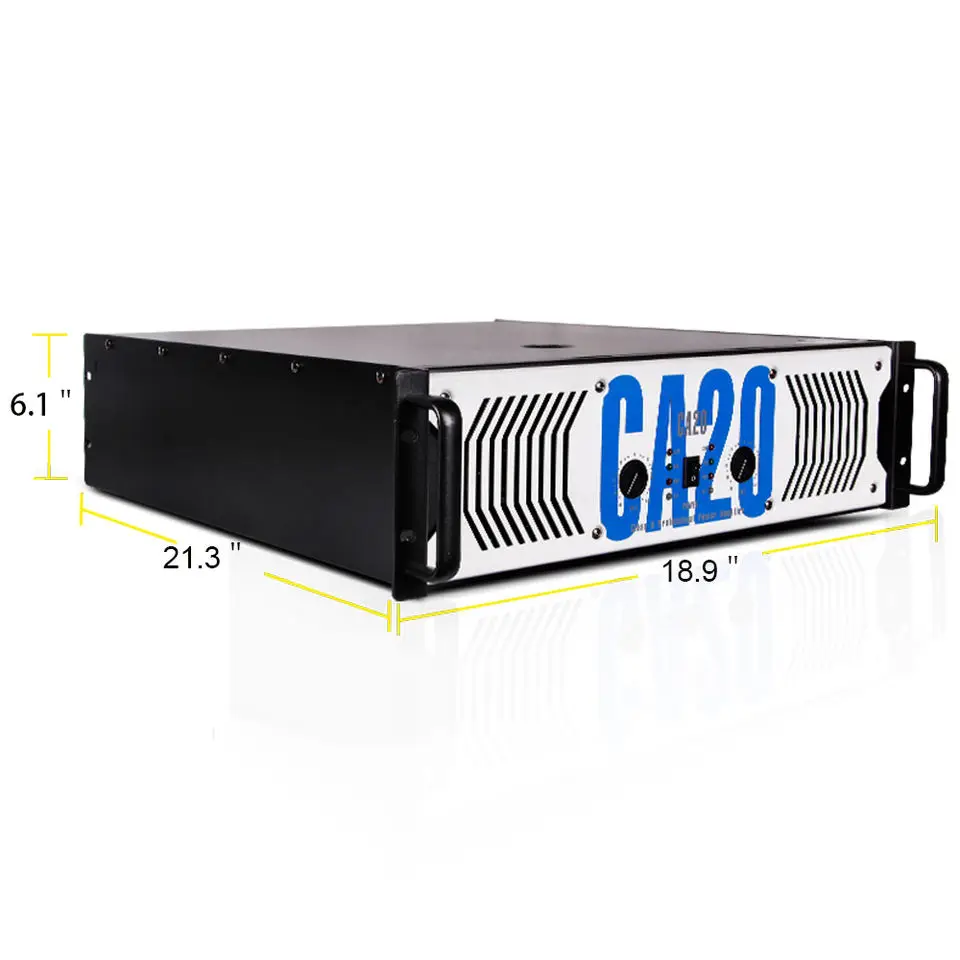 OEM CA20 3U 2ch 1500W Professional Power Amplifier For Stage Performance Concert Conference KTV Party