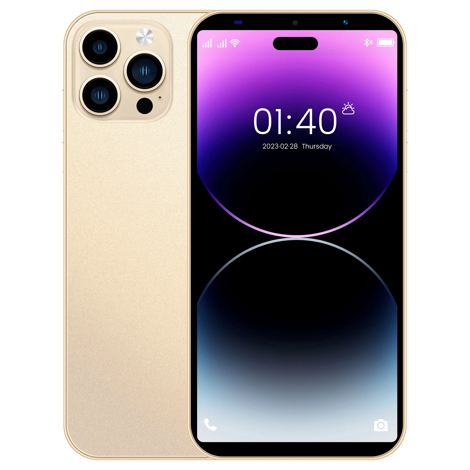 Телефон i14 mini 5,5 дюймов Android смартфоны 16 ГБ + 512 ГБ 10 ядер 5G LET сотовые телефоны 3 камеры сотовый телефон