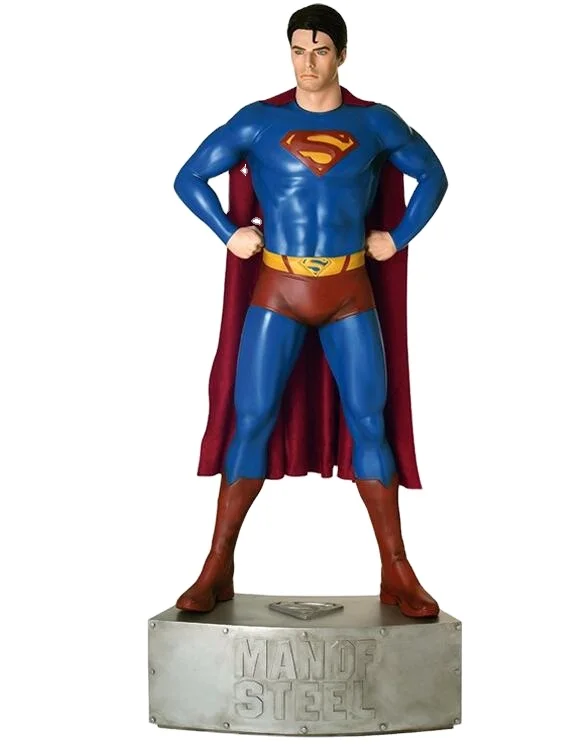 2M height Fiberglass Life Size Super man sculpture