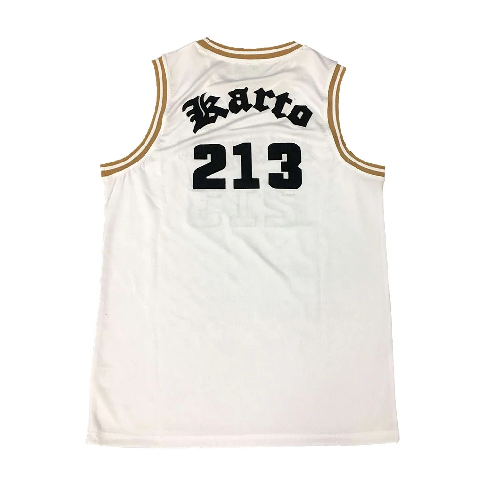 Custom Basketball Team Uniforms Embroidery Patch White Color Summer design Basketball Jersey For Men