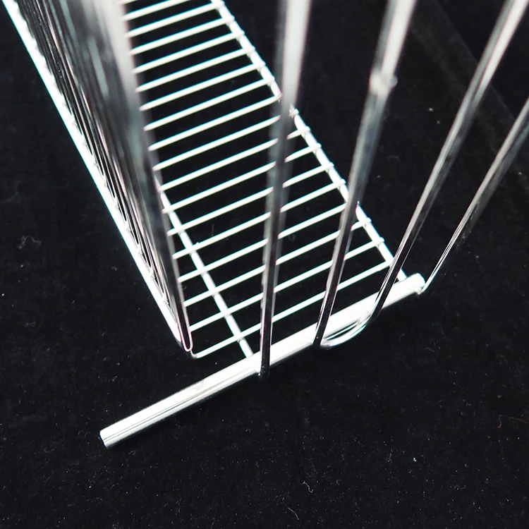 Customized Stainless Steel 304 Deep Refrigerator Freezer Baskets Large Household Bins Organizer with Feet Wire Storage Basket