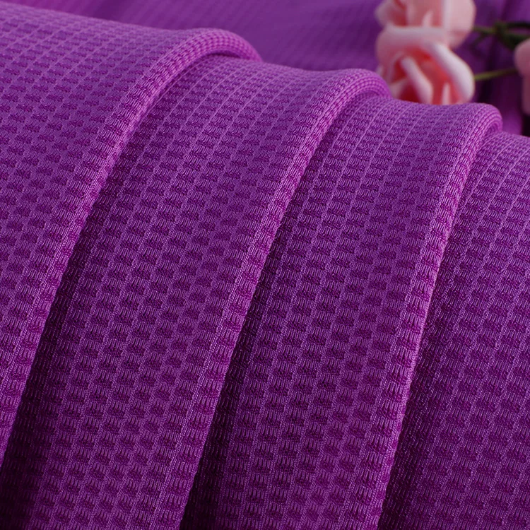 Fabric By The Yard Stretch 94% Polyester 6% Spandex Coolmax Mesh Stretch Anti Pill Fabric For Clothing Jersey Sports T-shirt