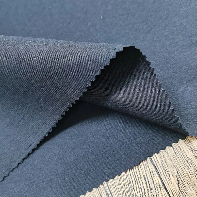 
high quality Cotton-like 100%polyester twill Fabric with Shiny look for trousers pants dress haute couture suit 