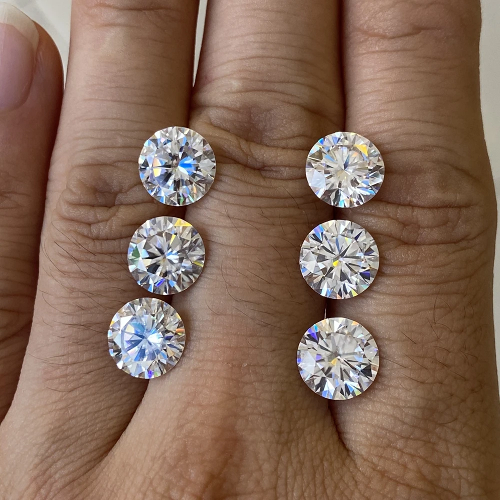 3-12mm VVS D  White Wholesale Moissanite Price Per Carat Loose Moissanite Diamond