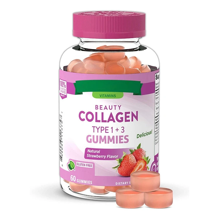 Wholesale Best Vitamins Supplements Protein Collagen Gummies for Men Hair Growth Skin