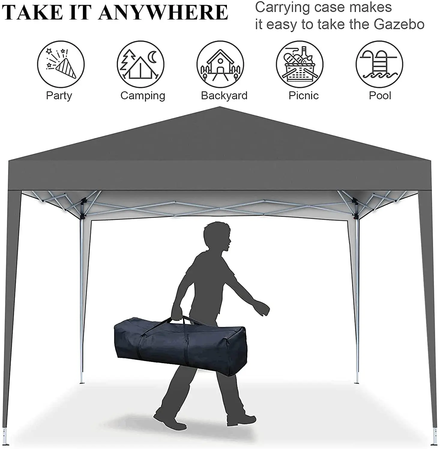 Custom Caanopy 10x10 Pop Up Gazebo Tent Outdoor Gazebo Garden Party Wedding Tent Quick Set Up Tents