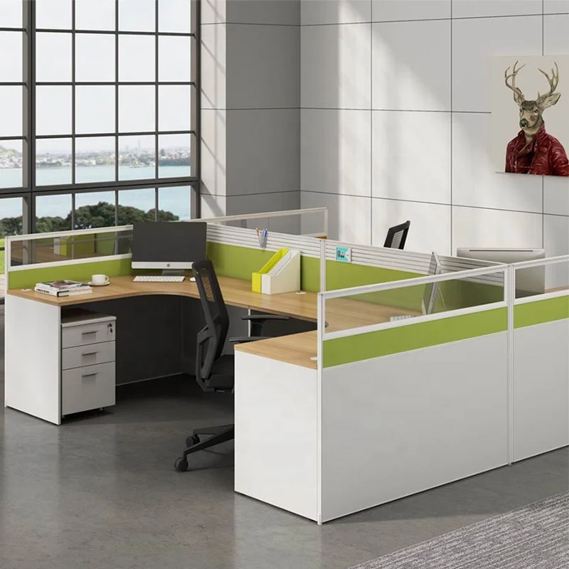 Home Office Furniture 2 Person Desk Office Employee Workstation