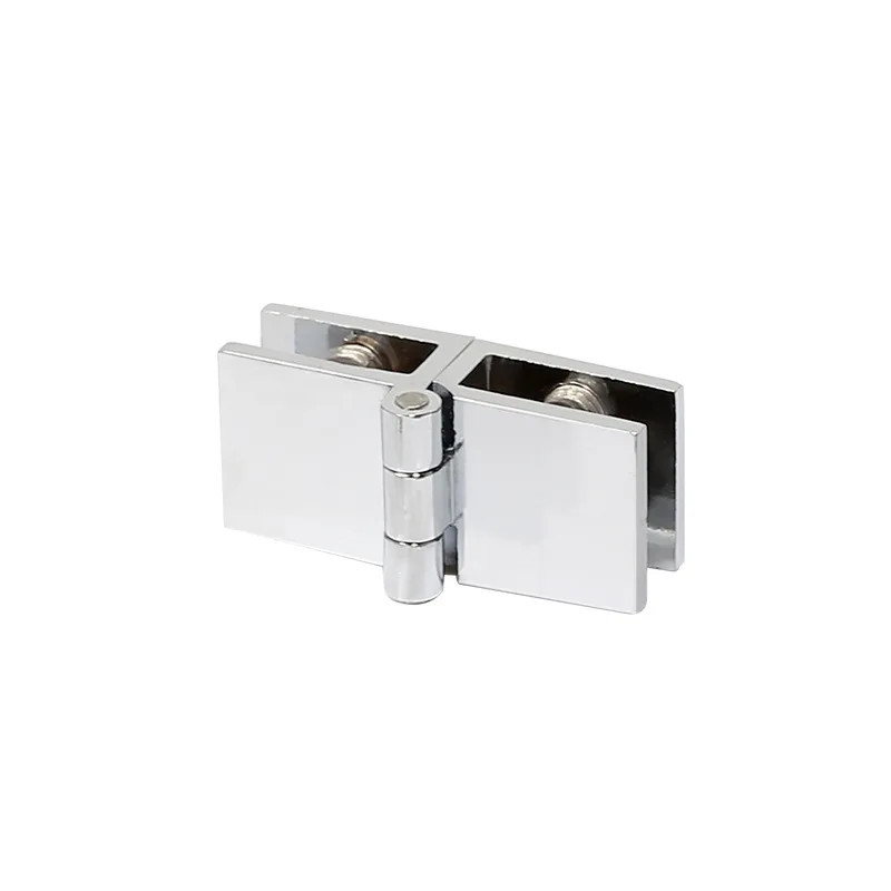 Zinc alloy Glass hinge thickness 5-8 mm glass hinge wine cooler hinge window single and double glass clip