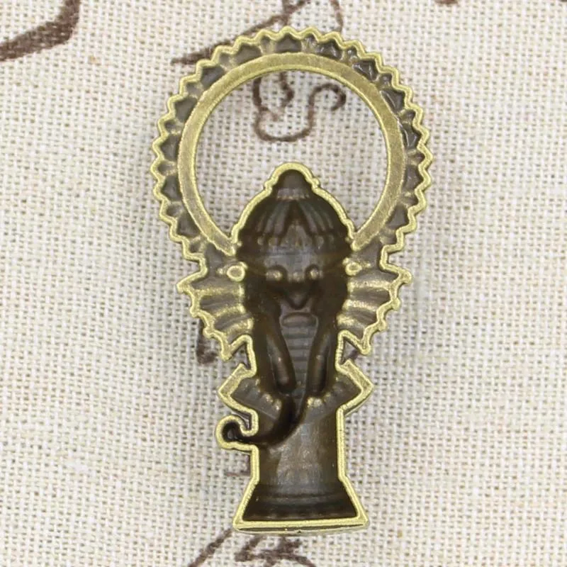 Подвески Ganesha слон Будда 50x28 мм тибетский серебряный цвет антикварные ювелирные изделия Сделай Сам ручной работы