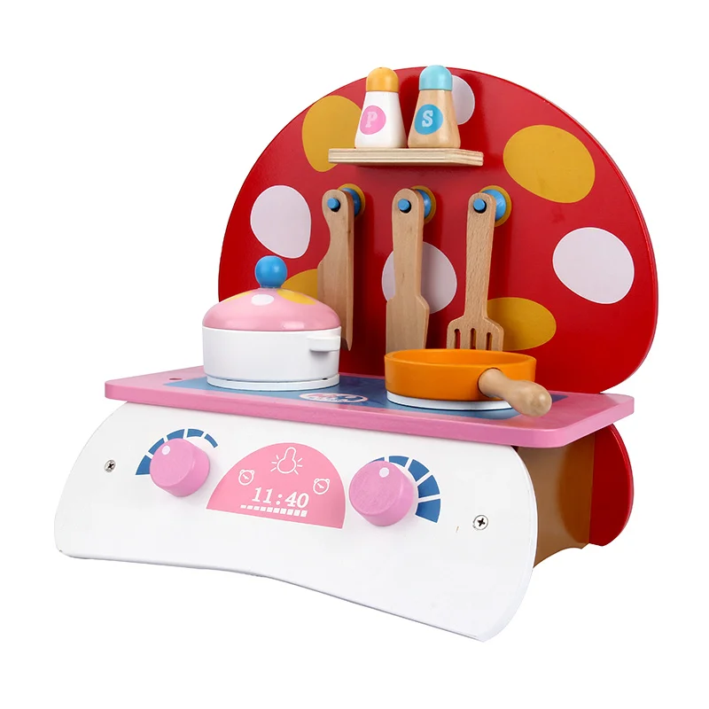2021 education toy cooking toys small mushroom cooktop kitchen play set for kids