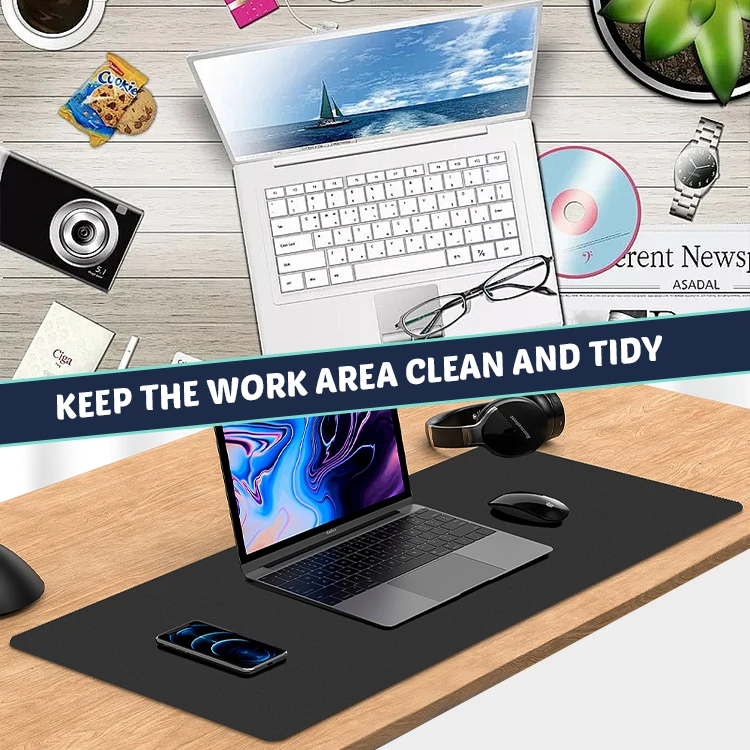 Factory Custom Non Slip Natural Rubber Black Sublimation Desk Mouse Pad with Logo