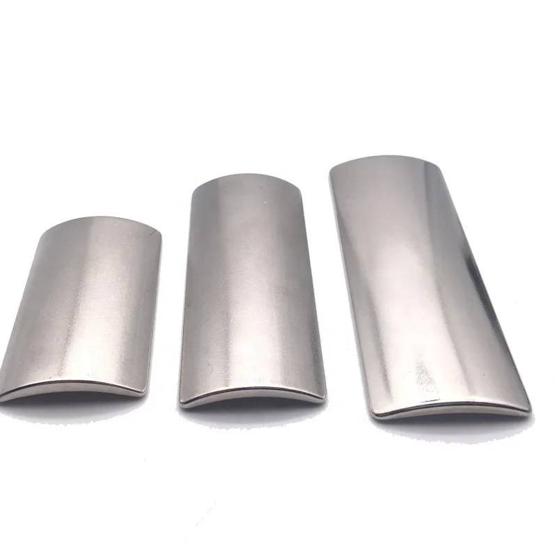Strong Permanent Neodymium Magnetic N52 Tile Shape Arc Segment NdFeB Magnet for sale