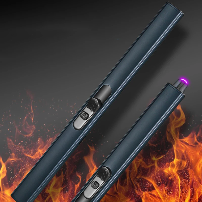 Wholesale Custom Metal Candle Usb Rechargeable Electric Retractable Sublimation Arc Plasma Torch Lighters