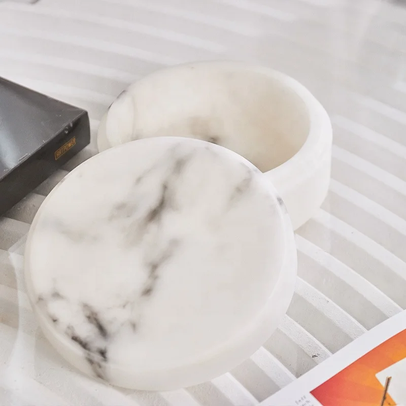 Minimalist Modern nordic home interior white marble box decoration home decor de luxe objects