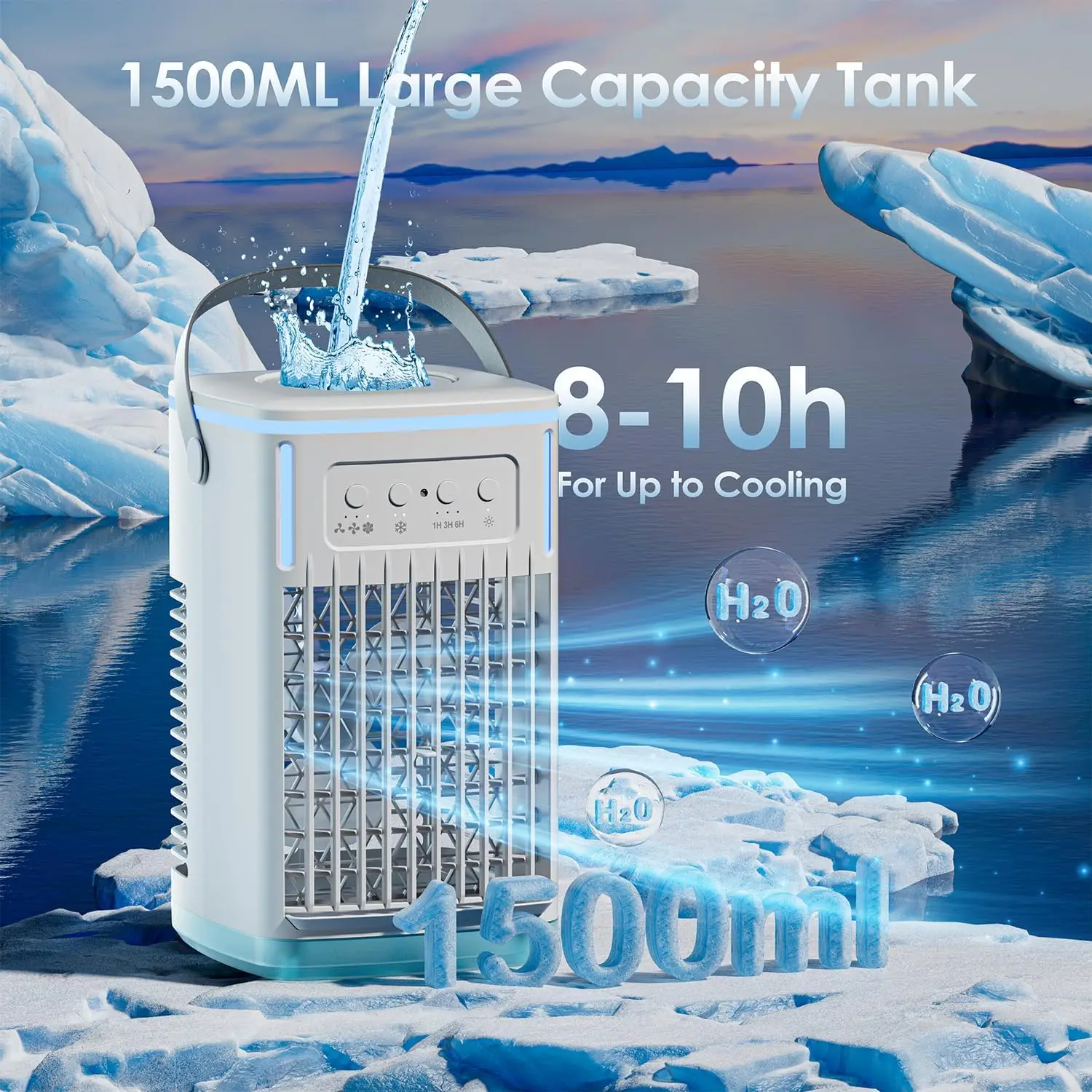 2024 Portable Mini Cooler Air Conditioner For Car New Cheap Portable Air Cooler New Product Desk Air Cooler