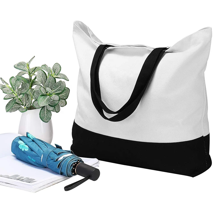 Custom Printing logo plain alibaba shopping cotton canvas tote bag Design with Handled