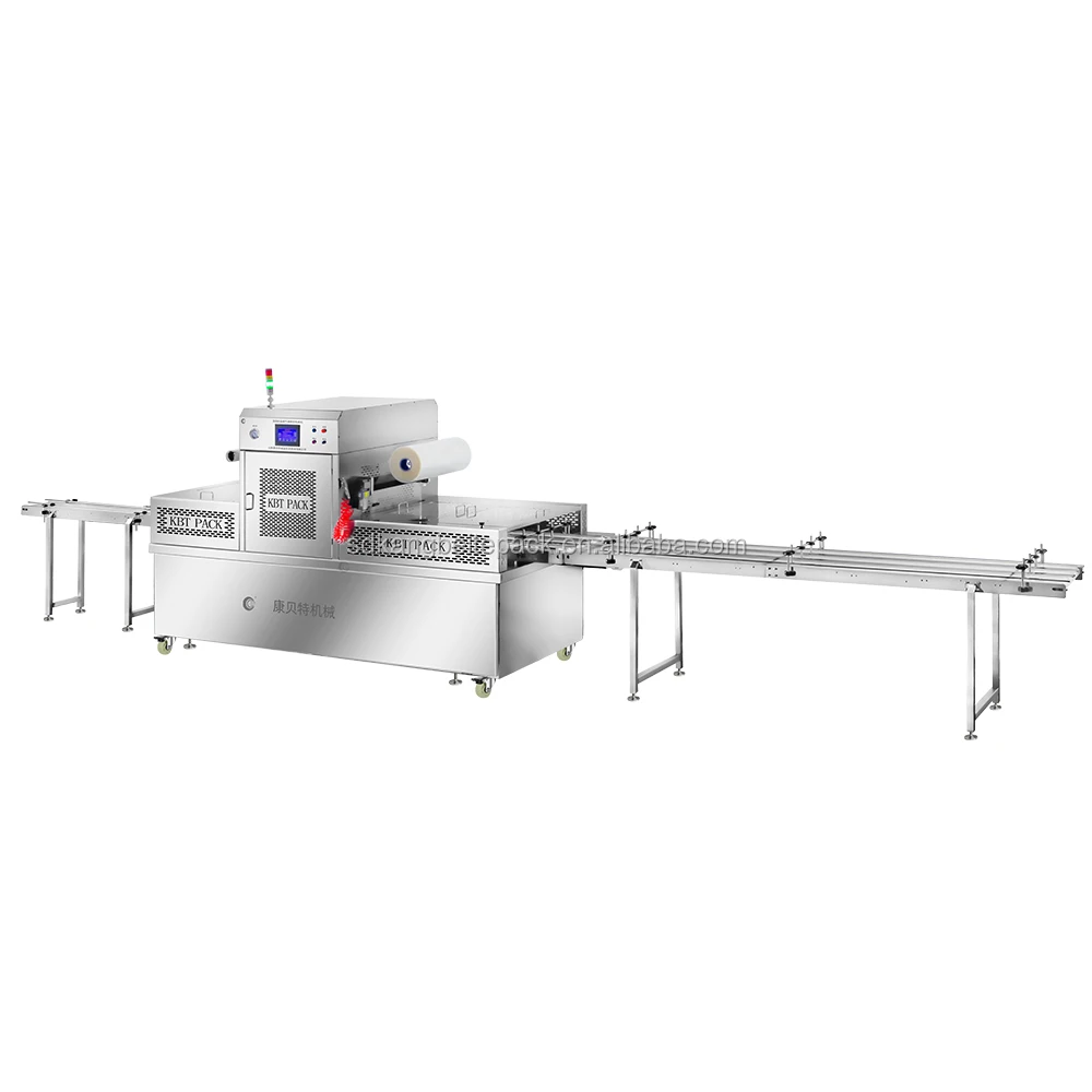 Automatic tray sealer modified atmosphere packaging machine plastic cup sealer packaging line KBT550