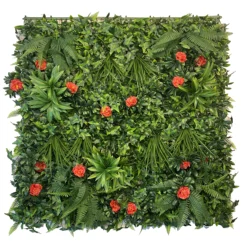 2022 New Arrival Artificial Plastic Plants Greenery Grass Privacy Fencing 3D Artificial Plants Wall