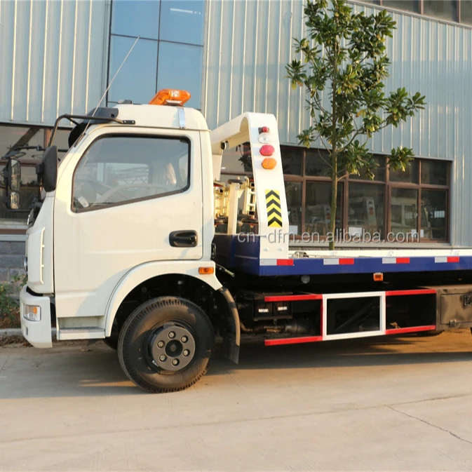 5ton road recovery truck tow truck 4x2 platform towing car carrier wrecker truck
