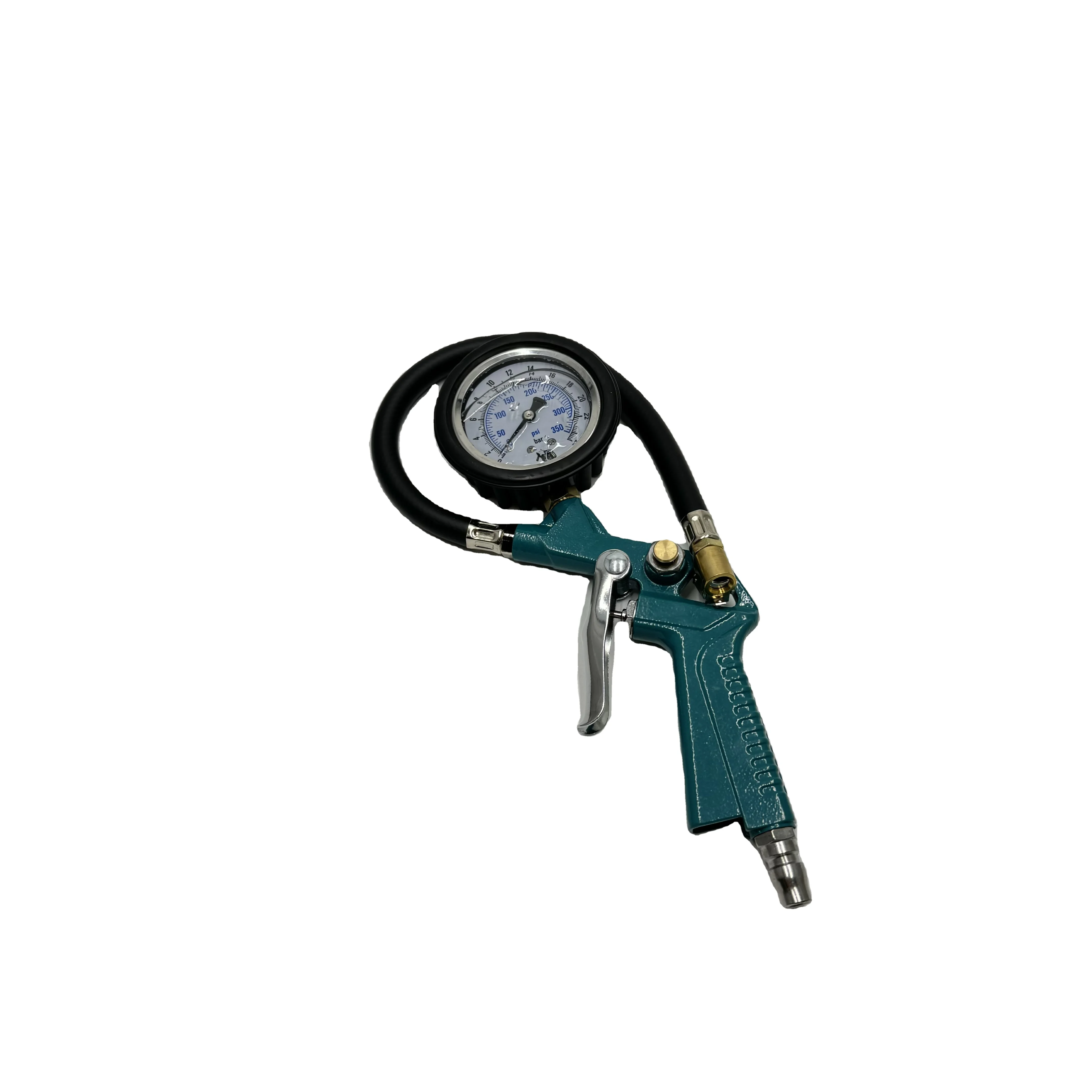350psi Car Tire Pressure  Gauge  Inflator with rubber hose and meter