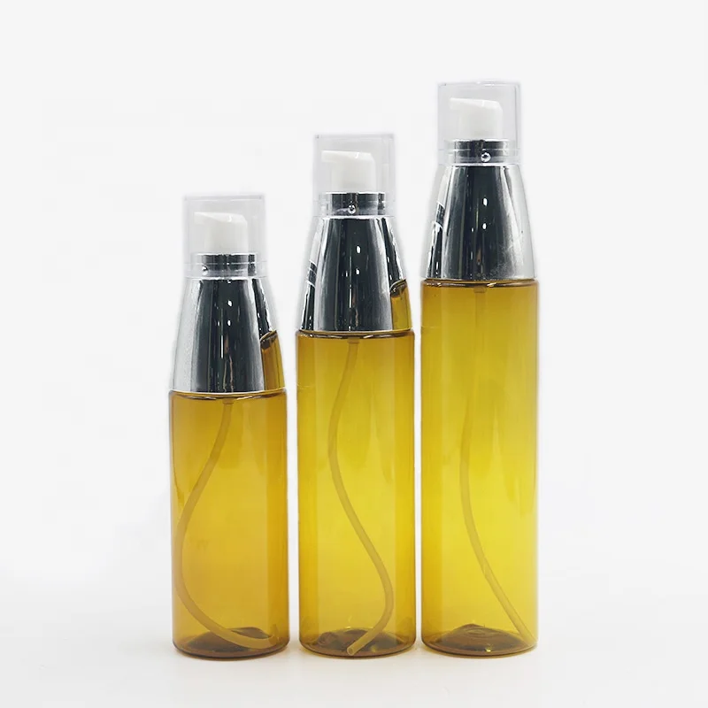 Available From Stock Spray PET Bottle 150ml 180ml 200ml Luxury Silver Gold Plastic Pump Bottle High Quality Mist Spray Bottle