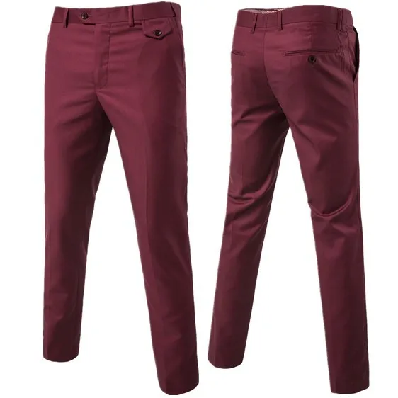2023 New Wholesale High Quality Straight Trouser Cotton Blend Chino Pants Formal Casual Golf Pant for Men
