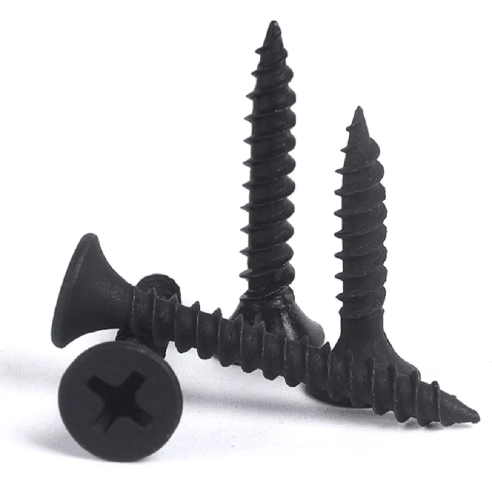 Tornillos Gypsum Board Screws Plasterboard Parafusos Mdf Screw Countersunk Head Din7505 Harden Mdf Furniture Chipboard Screw