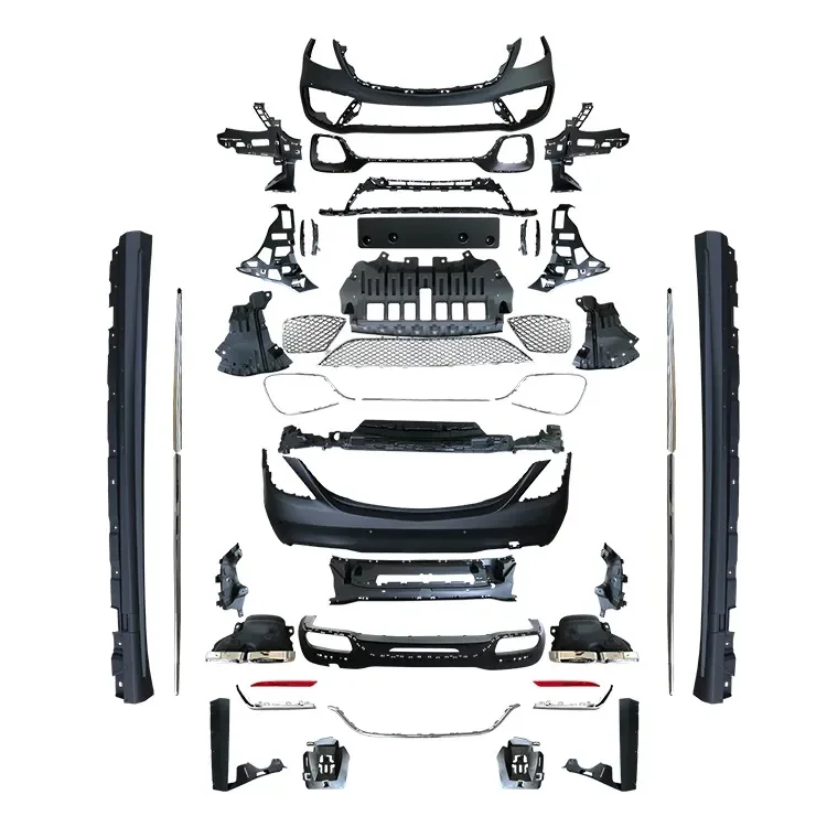 Front Bumper Grills Lamp Side Skirts Rear Bumper Lamp Body Kit For Mercedes Benz W222 Bodykit S63 AMG Body Kit