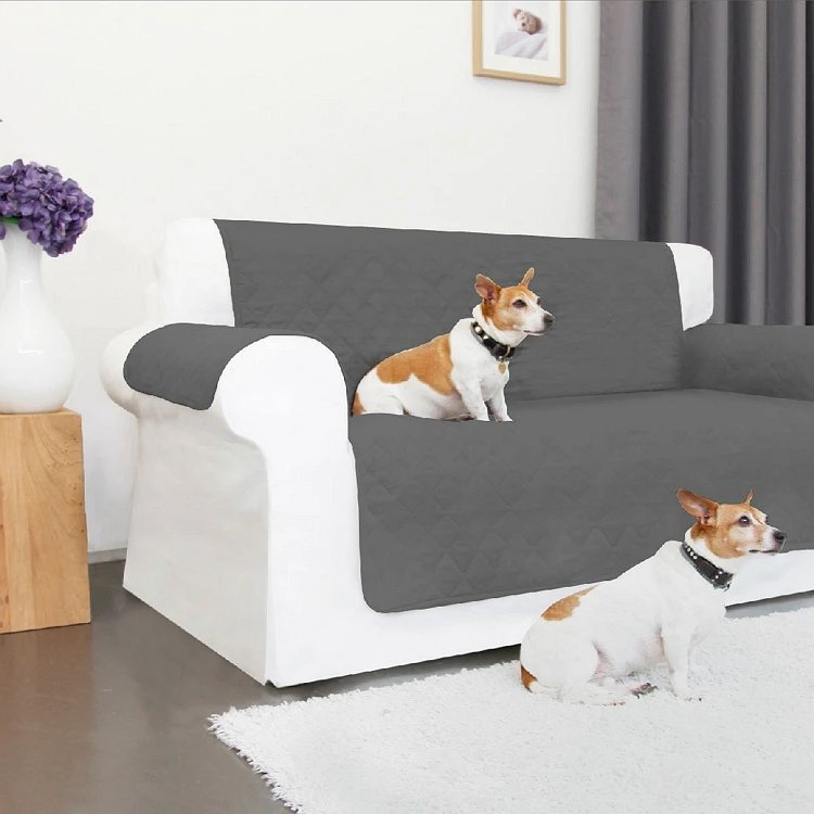 Custom home decoration furniture protector polyester soft waterproof sofa cover slipcover
