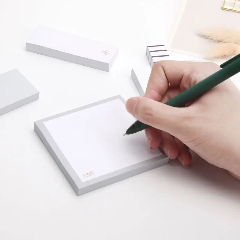 600 post stickers Cute foil notebook marker memo pad stationery supplies kawaii sticky notes with paper box