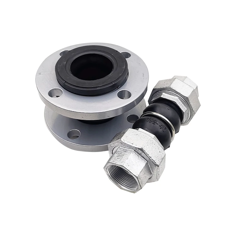 Design Union Type Screwed Threaded Connector Rubber Bellow Expansion Threaded Joint