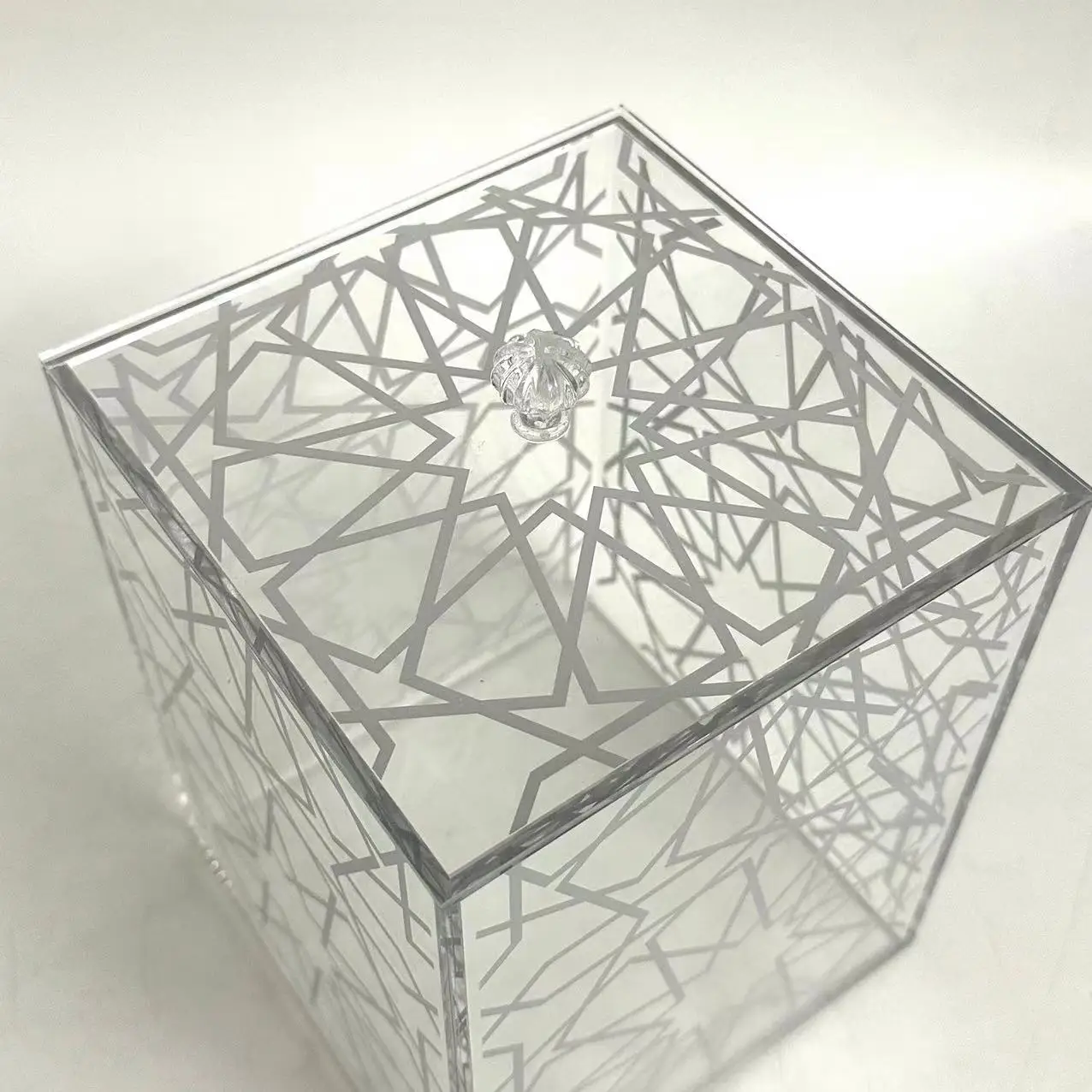 Wholesale Clear Acrylic Display Storage Organizer Box With Lid For Household Use