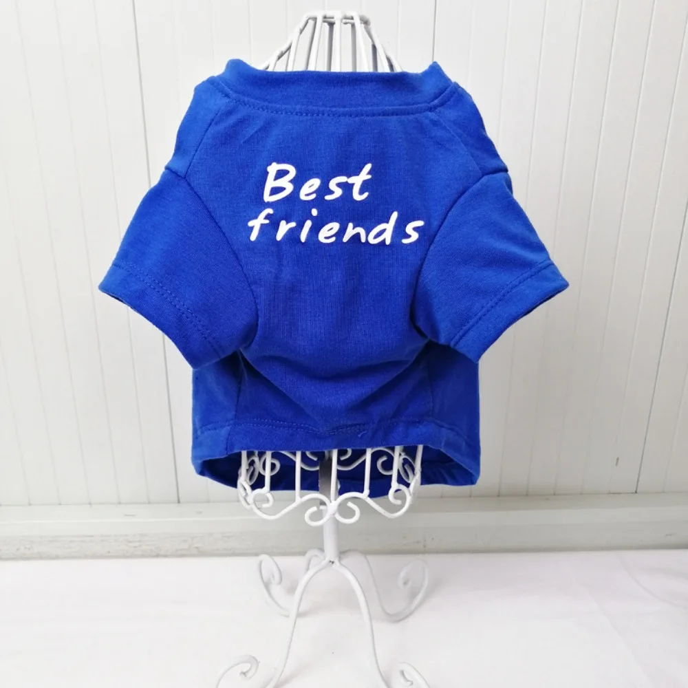Dog Clothing Thin and Breathable Cat Octopus Bago Shapee Bulldog Indoor and Outdoor Pet Clothing Round Neck T-shirt Teddy Bear