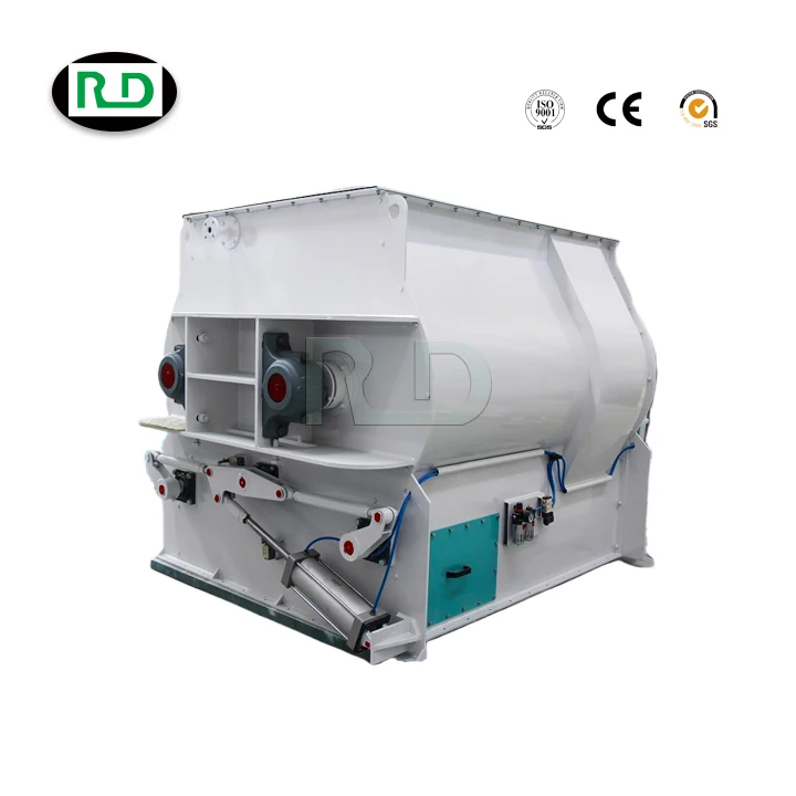 Large Capacity Horizontal Livestock Feed Mixing Machine Cattle Cow Feed Pellet Processing