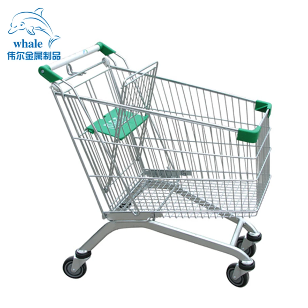  Китайская фабрика магазин-производитель стальная тележка для продуктов пластиковая супермаркета с 4 колесами в европейском