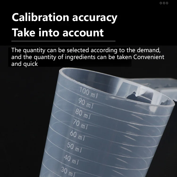 Factory wholesale high quality 50ml short handle plastic powder measuring spoon/powder spoon