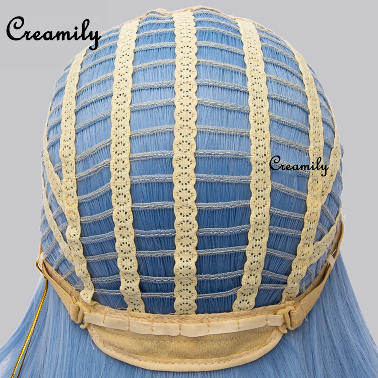 Wholesale Synthetic Hair Rem cosplay wigs for girls,blue/pink wig Short Bob Synthetic Wigs