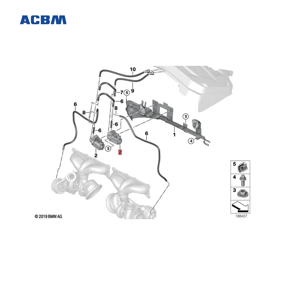 11747628987 Vacuum Regulated Exhaust Gas Turbocharger For BMW F02 7 Series
