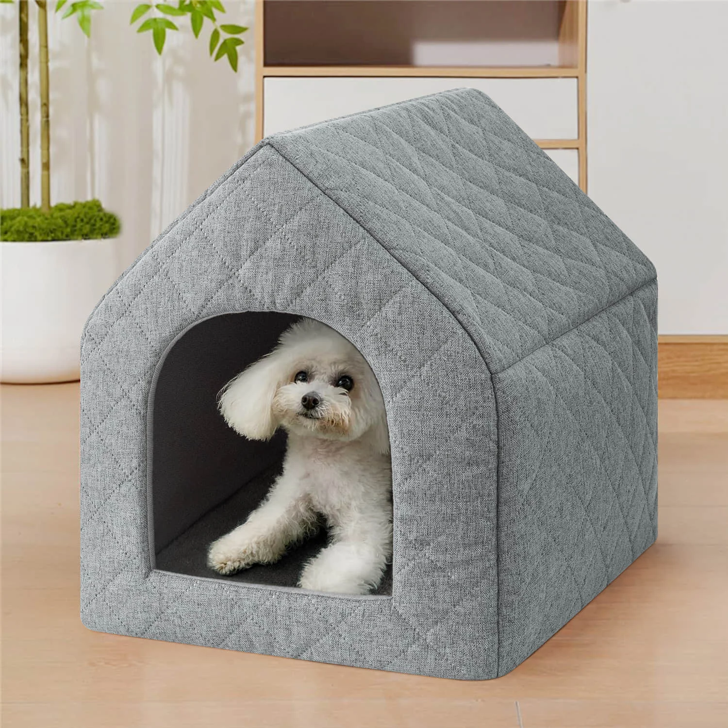 Factory wholesale Custom LOGO Dog Cat Cave Bed House Foldable Indoor House For Cat And Dog Bed Washable