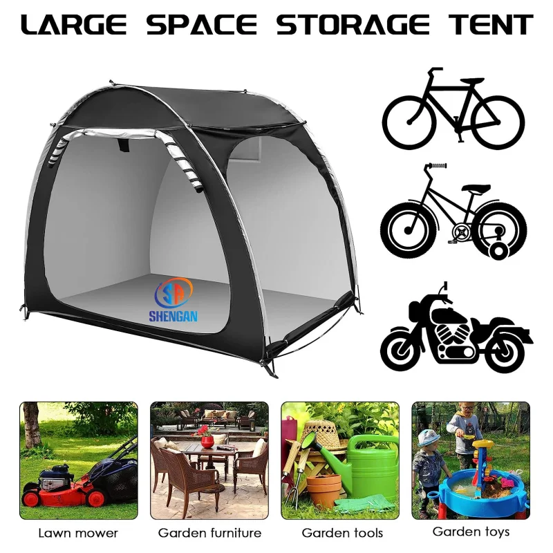 Outdoor bicycle storage shed tent bicycle cover tent,suitable for garden camping hiking