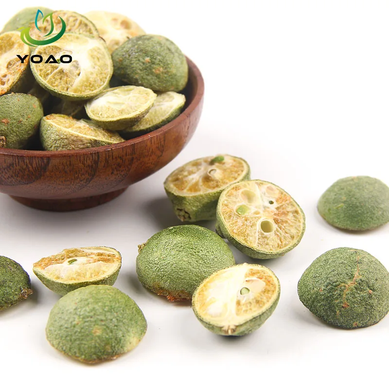 Wholesale Free Sample Dry Fruit Snack Flavor Freeze Dried Green Kumquat FD Fruits Tea for Tea/Milk Tea/Drinking