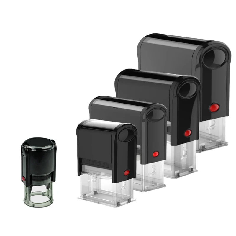 Custom Logo Plastic Self Inking Stamps for Business Office Personality Usage