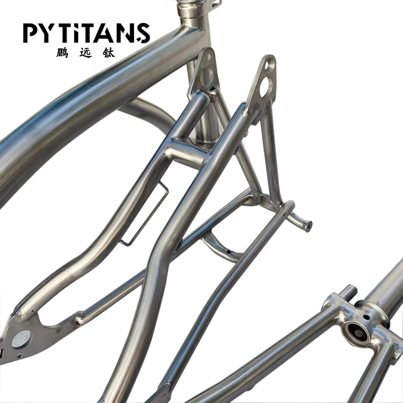 High quality low price folding bike frame titanium bicycle frame